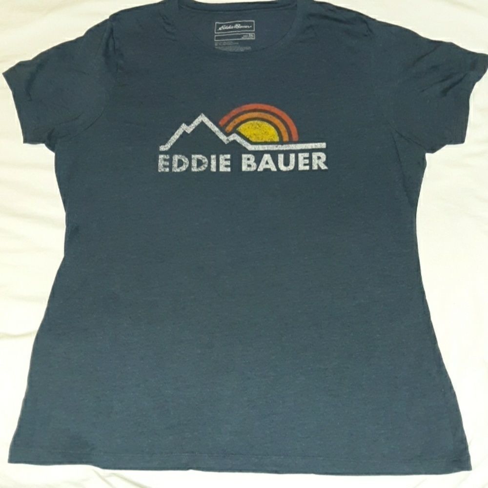 Eddie Bauer Distressed Vintage Look T-Shirt XXL